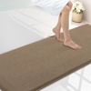 image:imageSmiry Memory Foam Bath Mat 44x24 Extra Soft NonSlip Bathroom Rug Ultra Absorbent Quick Dry Machine Washable Bathroom Mat for Shower Tub amp Floor Decor Navy BlueCamel