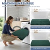 image:imageSmiry Memory Foam Bath Mat 44x24 Extra Soft NonSlip Bathroom Rug Ultra Absorbent Quick Dry Machine Washable Bathroom Mat for Shower Tub amp Floor Decor Navy BlueGreen
