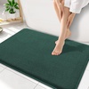 image:imageSmiry Memory Foam Bath Mat 44x24 Extra Soft NonSlip Bathroom Rug Ultra Absorbent Quick Dry Machine Washable Bathroom Mat for Shower Tub amp Floor Decor Navy BlueGreen