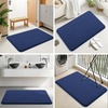 image:imageSmiry Memory Foam Bath Mat 44x24 Extra Soft NonSlip Bathroom Rug Ultra Absorbent Quick Dry Machine Washable Bathroom Mat for Shower Tub amp Floor Decor Navy BlueNavy Blue