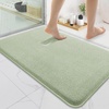 image:imageSmiry Memory Foam Bath Mat 44x24 Extra Soft NonSlip Bathroom Rug Ultra Absorbent Quick Dry Machine Washable Bathroom Mat for Shower Tub amp Floor Decor Navy BlueSage Green