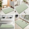 image:imageSmiry Memory Foam Bath Mat 44x24 Extra Soft NonSlip Bathroom Rug Ultra Absorbent Quick Dry Machine Washable Bathroom Mat for Shower Tub amp Floor Decor Navy BlueSage Green