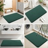 image:imageSmiry Memory Foam Bath Mat 44x24 Extra Soft NonSlip Bathroom Rug Ultra Absorbent Quick Dry Machine Washable Bathroom Mat for Shower Tub amp Floor Decor Navy BlueGreen