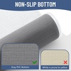 image:imageSmiry Memory Foam Bath Mat 44x24 Extra Soft NonSlip Bathroom Rug Ultra Absorbent Quick Dry Machine Washable Bathroom Mat for Shower Tub amp Floor Decor Navy BlueWhite