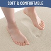 image:imageSmiry Memory Foam Bath Mat 44x24 Extra Soft NonSlip Bathroom Rug Ultra Absorbent Quick Dry Machine Washable Bathroom Mat for Shower Tub amp Floor Decor Navy BlueBeige