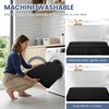 image:imageSmiry Memory Foam Bath Mat 44x24 Extra Soft NonSlip Bathroom Rug Ultra Absorbent Quick Dry Machine Washable Bathroom Mat for Shower Tub amp Floor Decor Navy BlueBlack