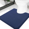 image:imageSmiry Memory Foam Bath Mat 44x24 Extra Soft NonSlip Bathroom Rug Ultra Absorbent Quick Dry Machine Washable Bathroom Mat for Shower Tub amp Floor Decor Navy BlueNavy Blue