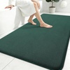 image:imageSmiry Memory Foam Bath Mat 44x24 Extra Soft NonSlip Bathroom Rug Ultra Absorbent Quick Dry Machine Washable Bathroom Mat for Shower Tub amp Floor Decor Navy BlueGreen