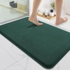 image:imageSmiry Memory Foam Bath Mat 44x24 Extra Soft NonSlip Bathroom Rug Ultra Absorbent Quick Dry Machine Washable Bathroom Mat for Shower Tub amp Floor Decor Navy BlueGreen