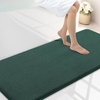 image:imageSmiry Memory Foam Bath Mat 44x24 Extra Soft NonSlip Bathroom Rug Ultra Absorbent Quick Dry Machine Washable Bathroom Mat for Shower Tub amp Floor Decor Navy BlueGreen