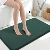 image:imageSmiry Memory Foam Bath Mat 44x24 Extra Soft NonSlip Bathroom Rug Ultra Absorbent Quick Dry Machine Washable Bathroom Mat for Shower Tub amp Floor Decor Navy BlueGreen