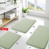 image:imageSmiry Memory Foam Bath Mat 44x24 Extra Soft NonSlip Bathroom Rug Ultra Absorbent Quick Dry Machine Washable Bathroom Mat for Shower Tub amp Floor Decor Navy BlueSage Green