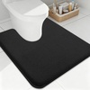 image:imageSmiry Memory Foam Bath Mat 44x24 Extra Soft NonSlip Bathroom Rug Ultra Absorbent Quick Dry Machine Washable Bathroom Mat for Shower Tub amp Floor Decor Navy BlueBlack