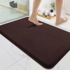 image:imageSmiry Memory Foam Bath Mat 44x24 Extra Soft NonSlip Bathroom Rug Ultra Absorbent Quick Dry Machine Washable Bathroom Mat for Shower Tub amp Floor Decor Navy BlueBrown