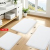 image:imageSmiry Memory Foam Bath Mat 44x24 Extra Soft NonSlip Bathroom Rug Ultra Absorbent Quick Dry Machine Washable Bathroom Mat for Shower Tub amp Floor Decor Navy BlueWhite