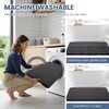 image:imageSmiry Memory Foam Bath Mat 44x24 Extra Soft NonSlip Bathroom Rug Ultra Absorbent Quick Dry Machine Washable Bathroom Mat for Shower Tub amp Floor Decor Navy BlueDary Grey