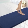 image:imageSmiry Memory Foam Bath Mat 44x24 Extra Soft NonSlip Bathroom Rug Ultra Absorbent Quick Dry Machine Washable Bathroom Mat for Shower Tub amp Floor Decor Navy BlueNavy Blue
