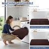 image:imageSmiry Memory Foam Bath Mat 44x24 Extra Soft NonSlip Bathroom Rug Ultra Absorbent Quick Dry Machine Washable Bathroom Mat for Shower Tub amp Floor Decor Navy BlueBrown