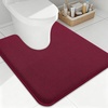 image:imageSmiry Memory Foam Bath Mat 44x24 Extra Soft NonSlip Bathroom Rug Ultra Absorbent Quick Dry Machine Washable Bathroom Mat for Shower Tub amp Floor Decor Navy BlueBurgundy