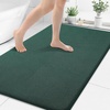 image:imageSmiry Memory Foam Bath Mat 44x24 Extra Soft NonSlip Bathroom Rug Ultra Absorbent Quick Dry Machine Washable Bathroom Mat for Shower Tub amp Floor Decor Navy BlueGreen