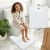 image:imageSmiry Memory Foam Bath Mat 44x24 Extra Soft NonSlip Bathroom Rug Ultra Absorbent Quick Dry Machine Washable Bathroom Mat for Shower Tub amp Floor Decor Navy BlueWhite
