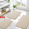 image:imageSmiry Memory Foam Bath Mat 44x24 Extra Soft NonSlip Bathroom Rug Ultra Absorbent Quick Dry Machine Washable Bathroom Mat for Shower Tub amp Floor Decor Navy BlueBeige
