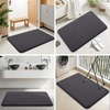 image:imageSmiry Memory Foam Bath Mat 44x24 Extra Soft NonSlip Bathroom Rug Ultra Absorbent Quick Dry Machine Washable Bathroom Mat for Shower Tub amp Floor Decor Navy BlueDary Grey
