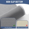 image:imageSmiry Memory Foam Bath Mat 44x24 Extra Soft NonSlip Bathroom Rug Ultra Absorbent Quick Dry Machine Washable Bathroom Mat for Shower Tub amp Floor Decor Navy BlueGrey