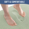 image:imageSmiry Memory Foam Bath Mat 44x24 Extra Soft NonSlip Bathroom Rug Ultra Absorbent Quick Dry Machine Washable Bathroom Mat for Shower Tub amp Floor Decor Navy BlueSage Green