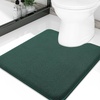 image:imageSmiry Memory Foam Bath Mat 44x24 Extra Soft NonSlip Bathroom Rug Ultra Absorbent Quick Dry Machine Washable Bathroom Mat for Shower Tub amp Floor Decor Navy BlueGreen