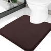 image:imageSmiry Memory Foam Bath Mat 44x24 Extra Soft NonSlip Bathroom Rug Ultra Absorbent Quick Dry Machine Washable Bathroom Mat for Shower Tub amp Floor Decor Navy BlueBrown