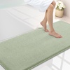 image:imageSmiry Memory Foam Bath Mat 44x24 Extra Soft NonSlip Bathroom Rug Ultra Absorbent Quick Dry Machine Washable Bathroom Mat for Shower Tub amp Floor Decor Navy BlueSage Green