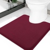 image:imageSmiry Memory Foam Bath Mat 44x24 Extra Soft NonSlip Bathroom Rug Ultra Absorbent Quick Dry Machine Washable Bathroom Mat for Shower Tub amp Floor Decor Navy BlueBurgundy