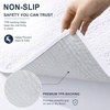 image:imageSmiry Striped Thick Bathroom Rug and Contour Toilet Rug Size 40x24  UShaped 24x20 in White 2 Item Bundle