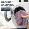 image:imageSmiry Striped Thick Bathroom Rug and Contour Toilet Rug Size 59x24  UShaped 24x20 in Deep Plum 2 Item Bundle