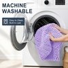 image:imageSmiry Striped Thick Bathroom Rug and Contour Toilet Rug Size 70x24  UShaped 24x20 in Lavender 2 Item Bundle