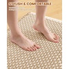 image:imageSmiry Upgraded Waffle Bath Mat 30X20 UltraSoft Absorbent NonSlip Bathroom Floor Rug Washable QuickDry Bath Mat for Bathroom Tub amp Shower BrownBrown