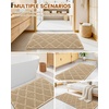 image:imageSmiry Waffle Bath Mat 30x20 Soft Absorbent Non Slip Bathroom Rug with Tassels Machine Washable Quick Dry Bath Mat for Bathroom Floor Tub Shower Home Decor Accessories BrownBrown