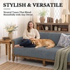 image:imageSmiry Waterproof Couch Cover for Dogs Washable Non Slip Plush Flannel Couch Protector Pet Friendly Soft Sofa Covers for Living Room Dark Green 36 x 71Grey