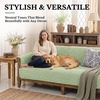 image:imageSmiry Waterproof Couch Cover for Dogs Washable Non Slip Plush Flannel Couch Protector Pet Friendly Soft Sofa Covers for Living Room Dark Green 36 x 71Green