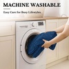 image:imageSmiry Waterproof Couch Cover for Dogs Washable Non Slip Plush Flannel Couch Protector Pet Friendly Soft Sofa Covers for Living Room Dark Green 36 x 71Navy Blue