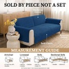 image:imageSmiry Waterproof Couch Cover for Dogs Washable Non Slip Plush Flannel Couch Protector Pet Friendly Soft Sofa Covers for Living Room Dark Green 36 x 71Navy Blue