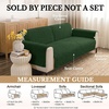 image:imageSmiry Waterproof Couch Cover for Dogs Washable Non Slip Plush Flannel Couch Protector Pet Friendly Soft Sofa Covers for Living Room Dark Green 36 x 71Dark Green
