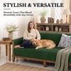 image:imageSmiry Waterproof Couch Cover for Dogs Washable Non Slip Plush Flannel Couch Protector Pet Friendly Soft Sofa Covers for Living Room Dark Green 36 x 71Dark Green