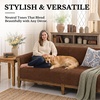 image:imageSmiry Waterproof Couch Cover for Dogs Washable Non Slip Plush Flannel Couch Protector Pet Friendly Soft Sofa Covers for Living Room Dark Green 36 x 71Brown