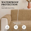 image:imageSmiry Waterproof Couch Cover for Dogs Washable Non Slip Plush Flannel Couch Protector Pet Friendly Soft Sofa Covers for Living Room Dark Green 36 x 71Camel