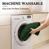 image:imageSmiry Waterproof Couch Cover for Dogs Washable Non Slip Plush Flannel Couch Protector Pet Friendly Soft Sofa Covers for Living Room Dark Green 36 x 71Dark Green