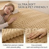 image:imageSmiry Waterproof Couch Covers for Dogs Washable Non Slip Plush Pet Sofa Cover Scratch Resistant Flannel Furniture Protector for Dogs White 36 x 71Camel
