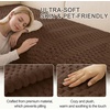 image:imageSmiry Waterproof Couch Covers for Dogs Washable Non Slip Plush Pet Sofa Cover Scratch Resistant Flannel Furniture Protector for Dogs White 36 x 71Chocolate