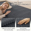 image:imageSmiry Waterproof Couch Covers for Dogs Washable Non Slip Plush Pet Sofa Cover Scratch Resistant Flannel Furniture Protector for Dogs White 36 x 71Dark Grey